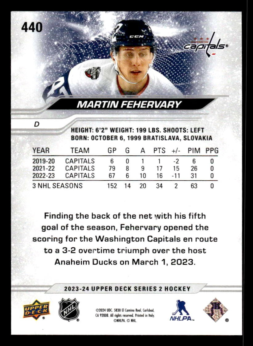 2023-24 Upper Deck #440 Martin Fehervary