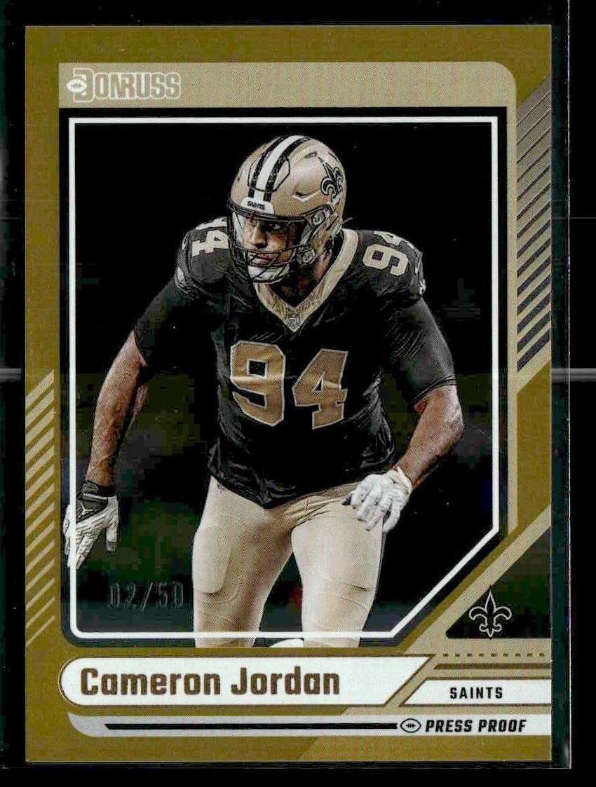 2024 Donruss #246 Cameron Jordan Press Proof Gold #/50