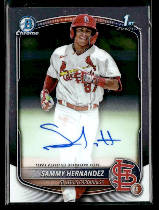2025 Bowman Chrome #CPA-SH Sammy Hernandez Prospect Autographs