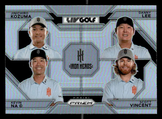 2024 Prizm LIV #61 Jinichiro Kozuma/Kevin Na/Danny Lee/Scott Vincent Silver