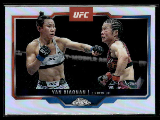 2025 Topps Chrome UFC #35 Yan Xiaonan Refractor