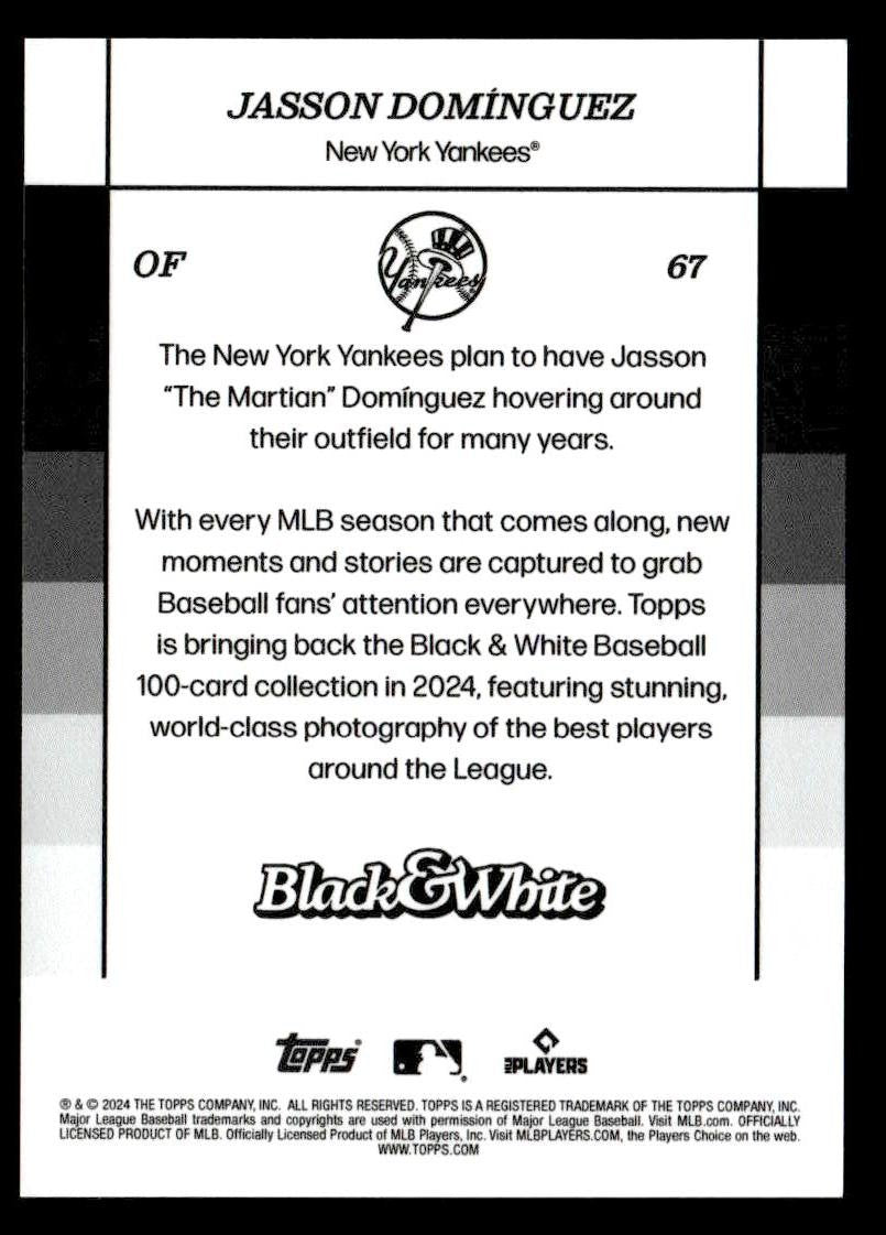 2024 Topps Black & White #67 Jasson Domínguez