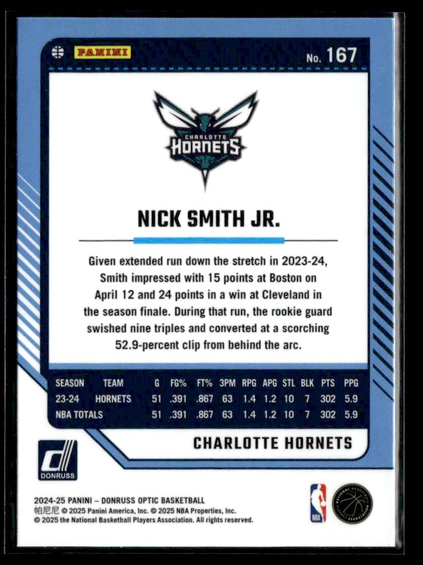 2024-25 Donruss Optic #167 Nick Smith Jr.