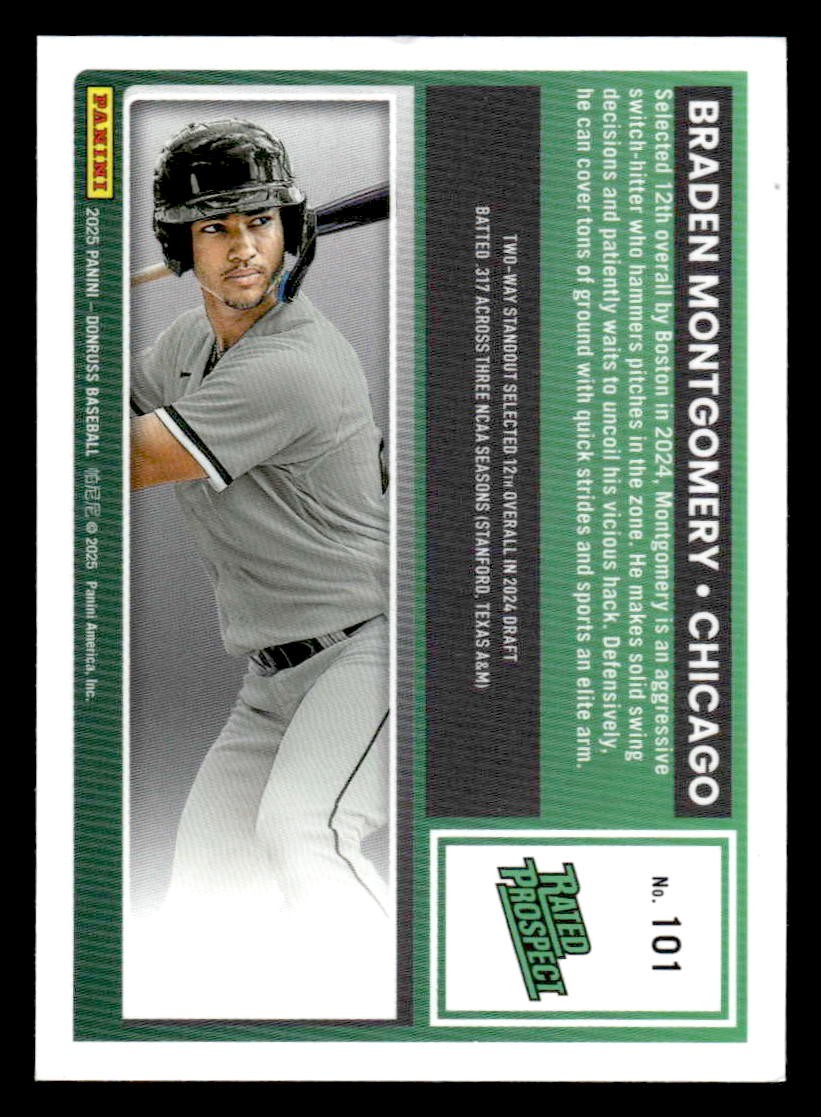 2025 Donruss #101 Braden Montgomery Optic