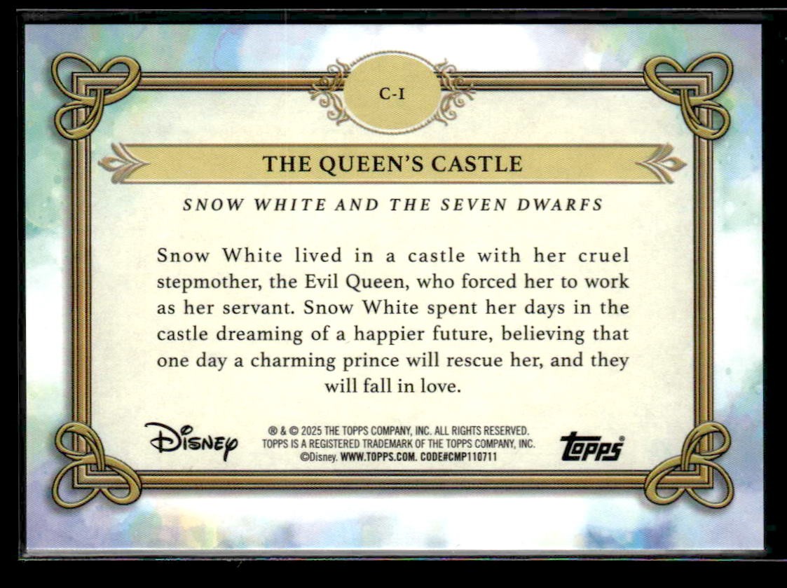 2025 Topps Disney Wonder #C-1 The Queen's Castle - Castles, Cottages, and Casas