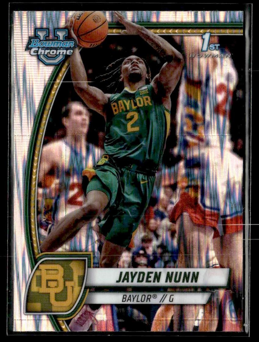 2024-25 Bowman University Chrome #30 Jayden Nunn Stealth Refractor