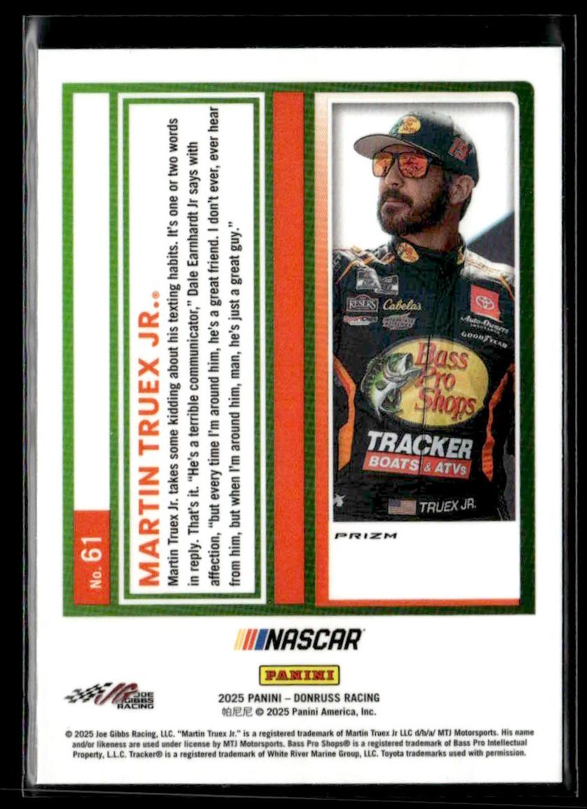 2025 Donruss #61 Martin Truex Jr. Optic Holo