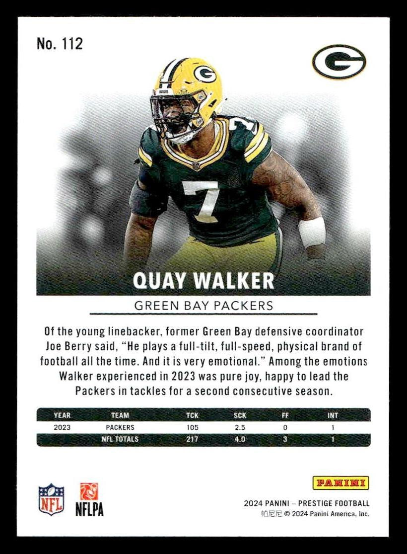 2024 Panini Prestige #112 Quay Walker
