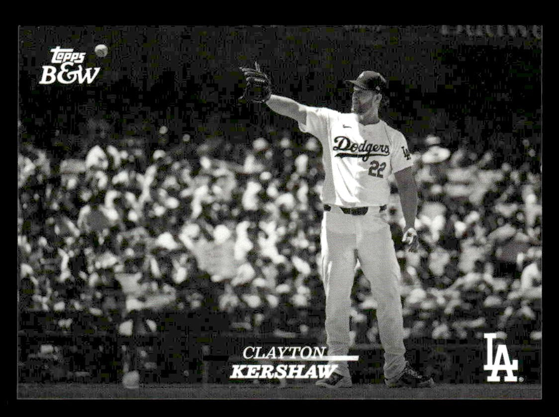 2024 Topps Black & White #4 Clayton Kershaw