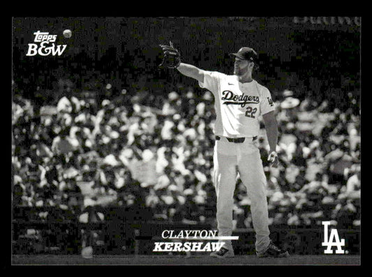 2024 Topps Black & White #4 Clayton Kershaw