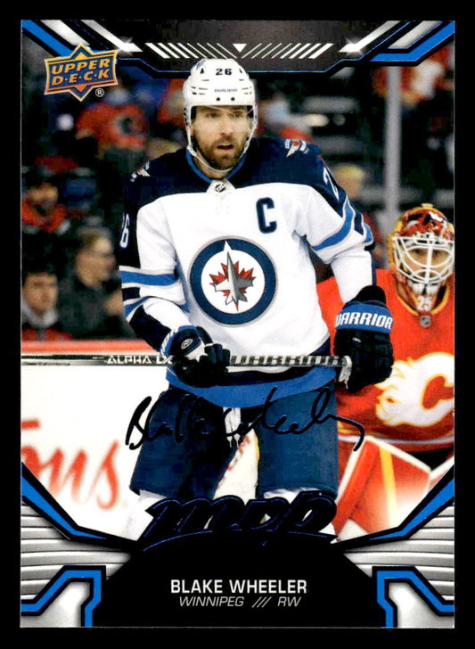 2022-23 Upper Deck MVP #186 Blake Wheeler Blue Script