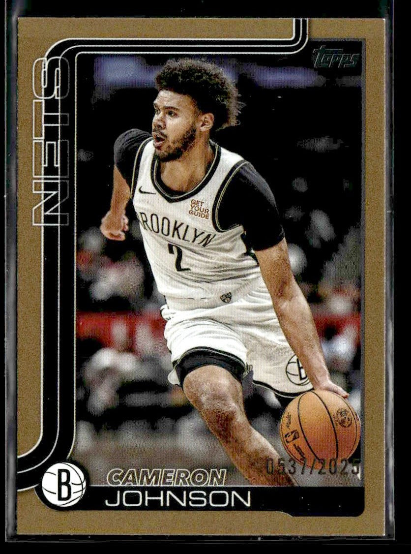 2025-26 Topps #13 Cameron Johnson Gold #/2025