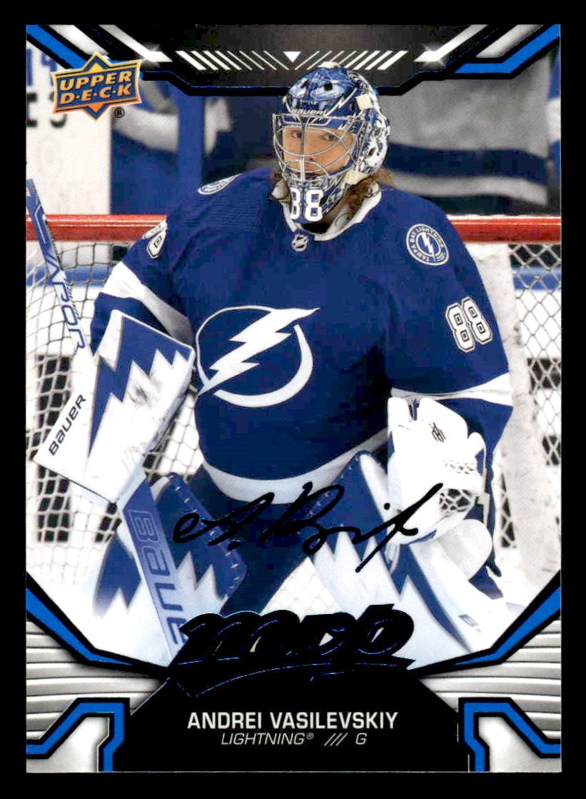 2022-23 Upper Deck MVP #27 Andrei Vasilevskiy Blue Script