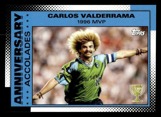 2025 Topps MLS 30th Anniversary #AA-1 Carlos Valderrama Anniversary Accolades