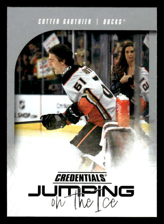 2024-25 Upper Deck Credentials #JI-CG Cutter Gauthier Jumping on the Ice