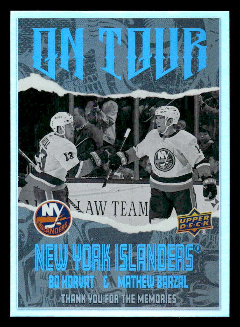 2024-25 Upper Deck #OT-14 Bo Horvat / Mathew Barzal On Tour