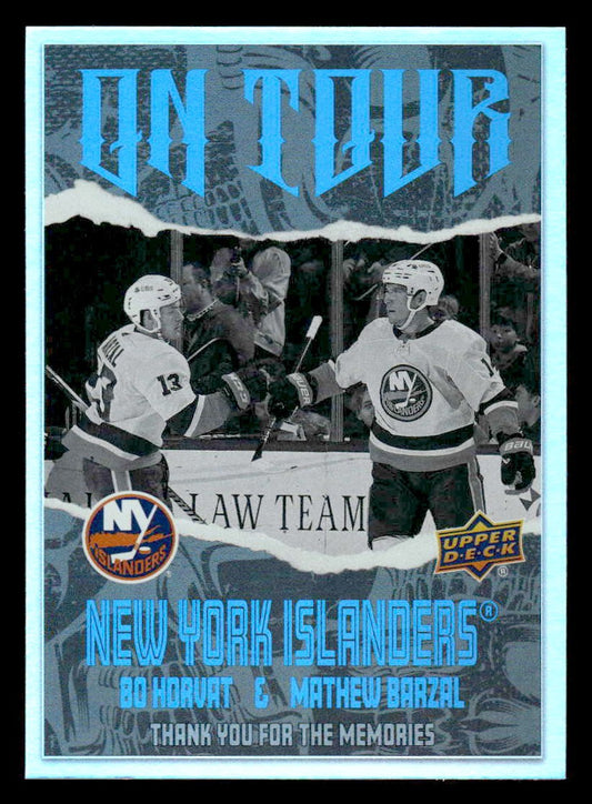 2024-25 Upper Deck #OT-14 Bo Horvat / Mathew Barzal On Tour