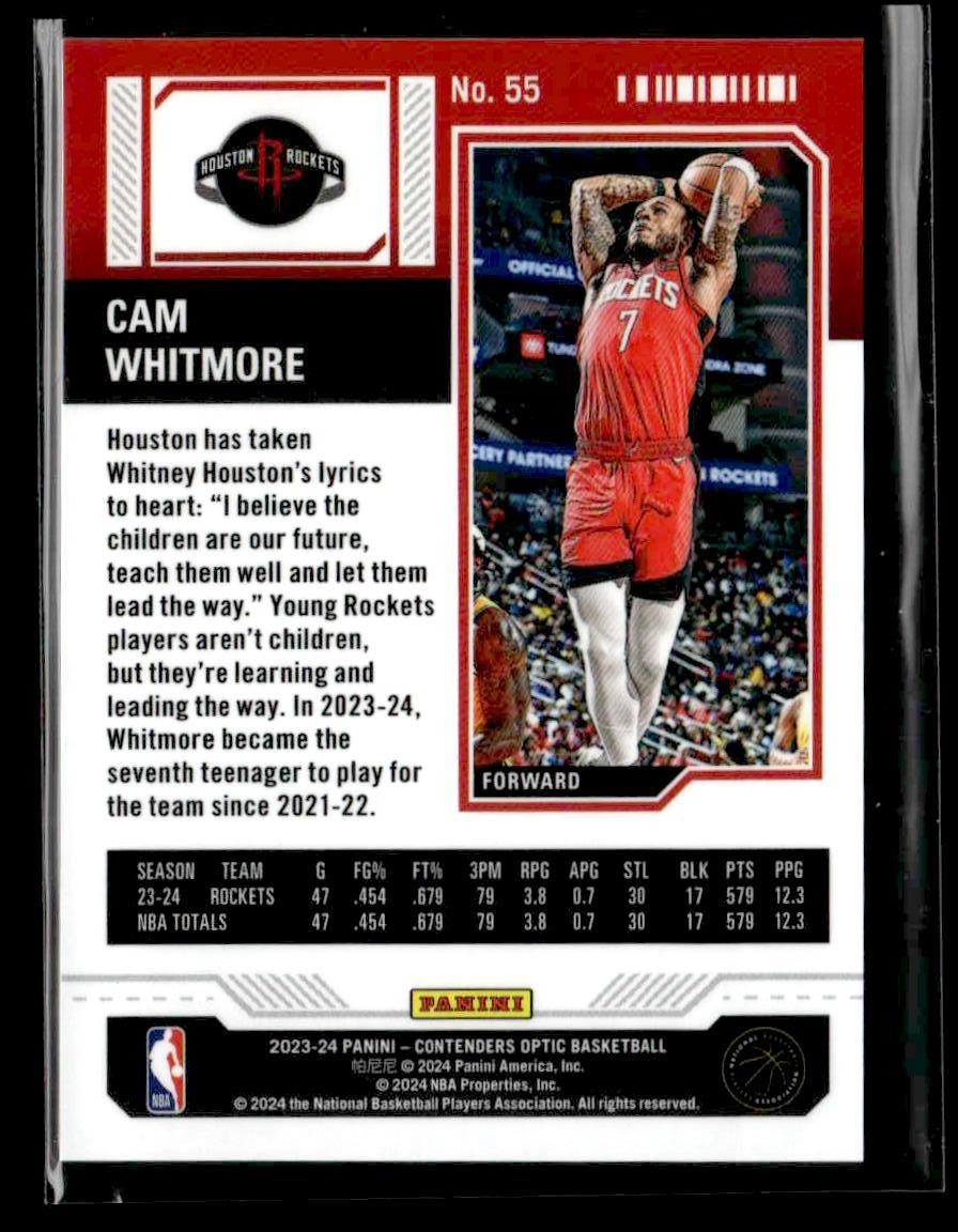 2023-24 Panini Contenders Optic #55 Cam Whitmore
