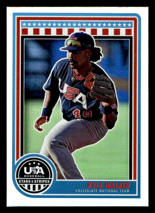 2025 Panini Stars and Stripes USA Baseball #43 Kyle Walker