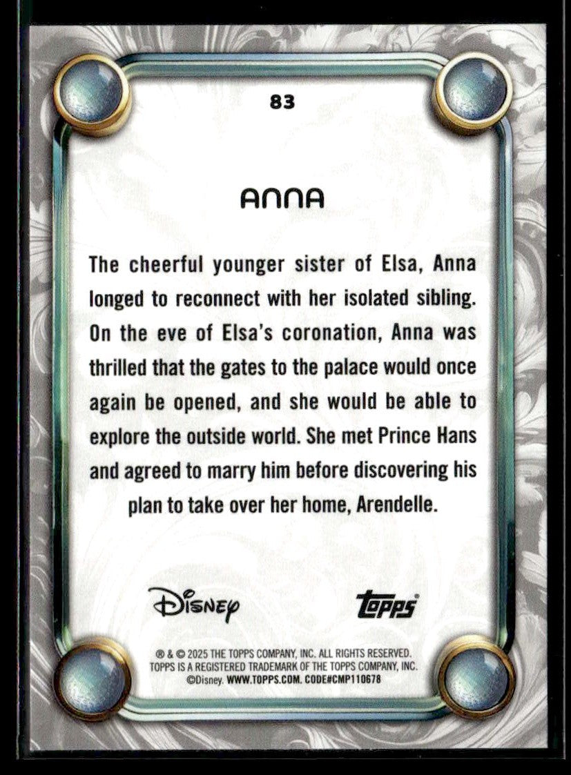 2025 Topps Disney Wonder #83 Anna