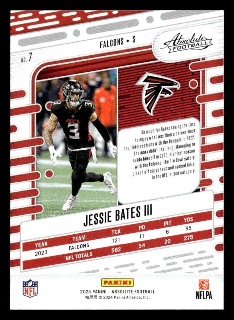 2024 Panini Absolute #7 Jessie Bates III Retail