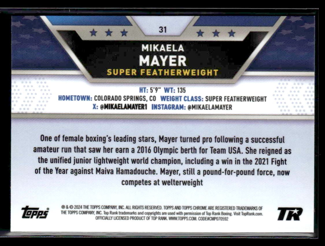 2024 Topps Chrome #31 Mikaela Mayer