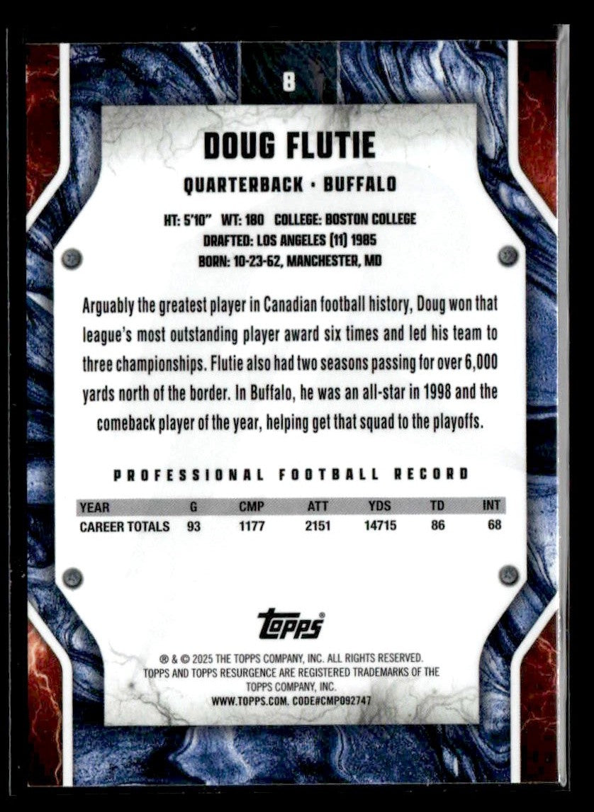 2024 Topps Resurgence #8 Doug Flutie