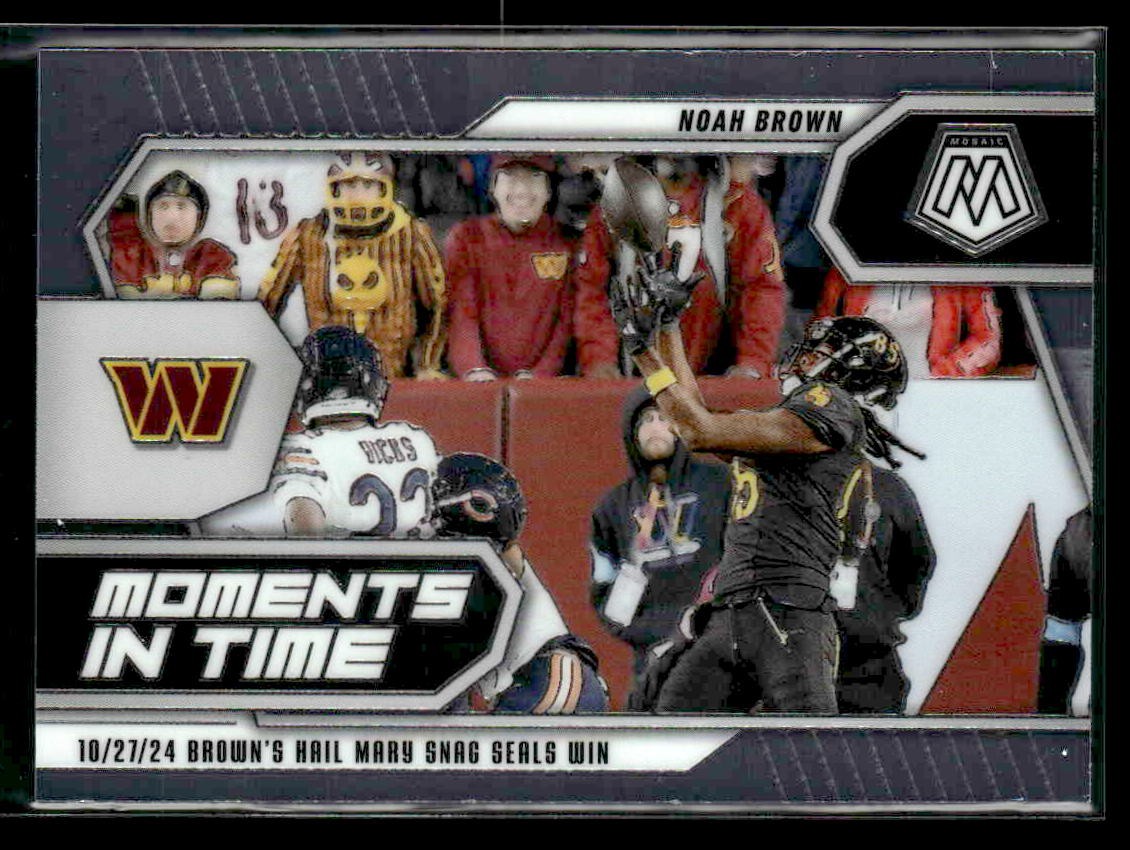 2025 Panini Mosaic #10 Noah Brown Moments In Time Mosaic