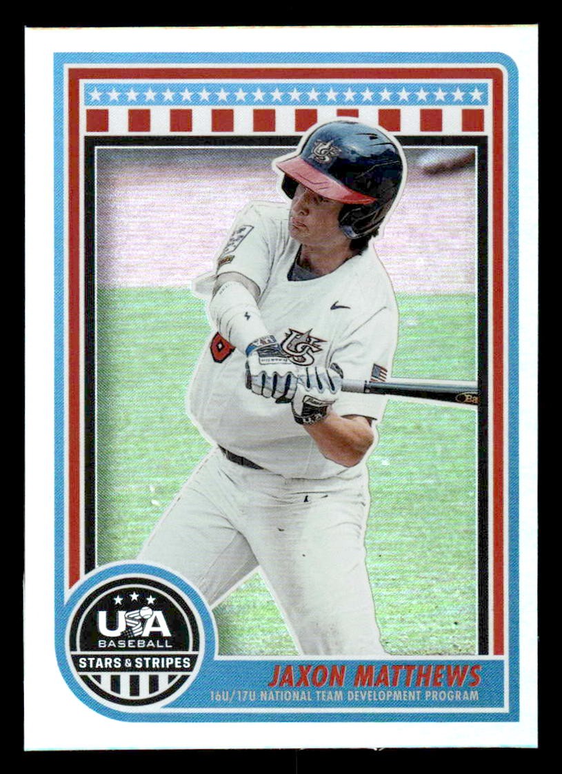 2025 Panini Stars and Stripes USA Baseball #130 Jaxon Matthews