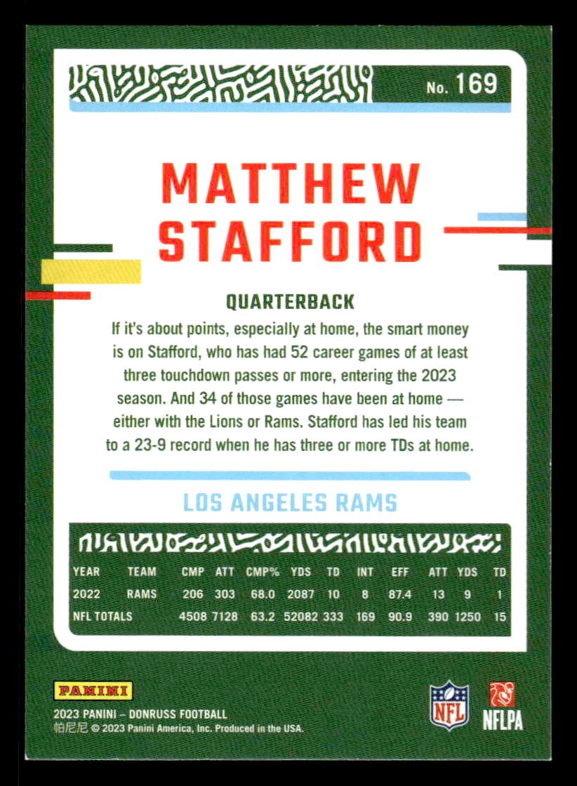 2023 Donruss #169 Matthew Stafford