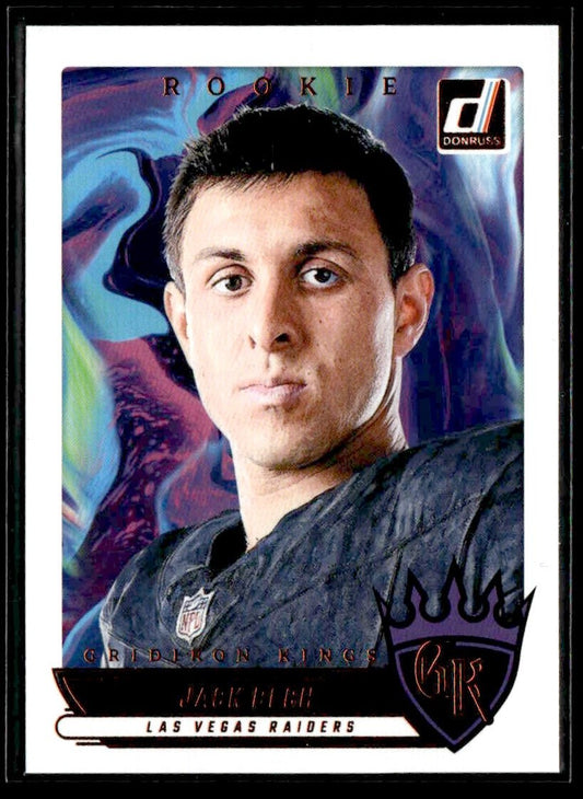 2025 Donruss #RGK-JBH Jack Bech Rookie Gridiron Kings