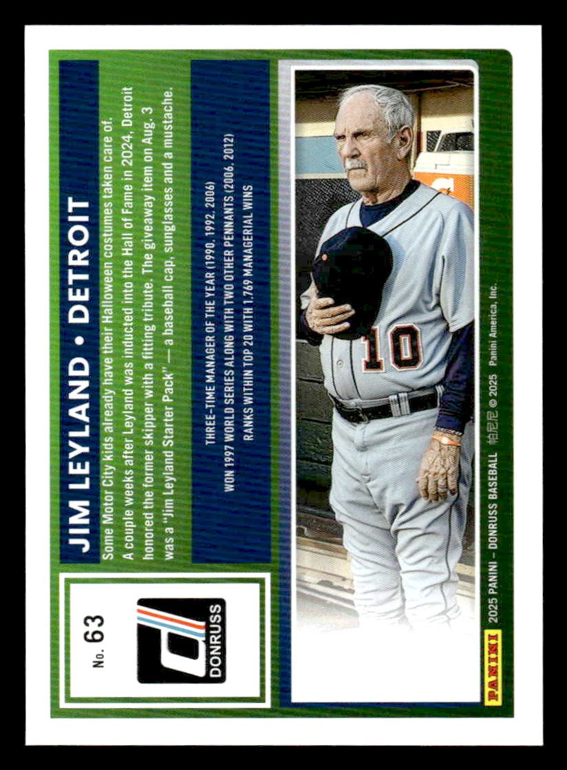 2025 Donruss #63 Jim Leyland