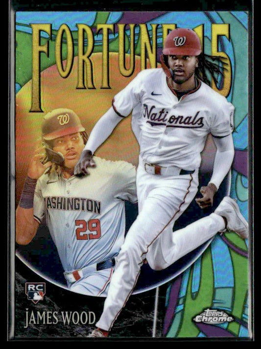 2025 Topps Chrome #F15-10 James Wood Fortune 15