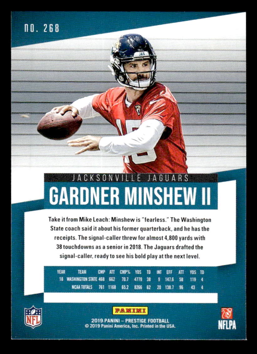 2019 Panini Prestige #268 Gardner Minshew II