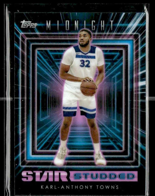 2023-24 Topps Midnight #SS-10 Karl-Anthony Towns Star Studded