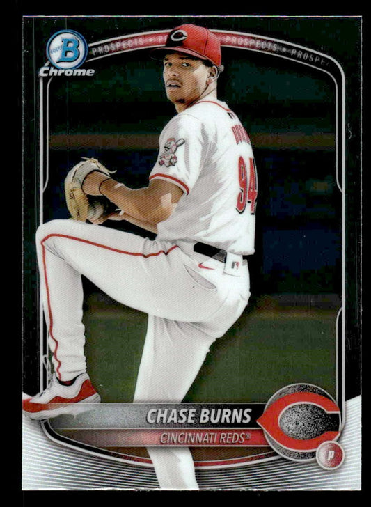 2025 Bowman #BCP-122 Chase Burns Chrome Prospects