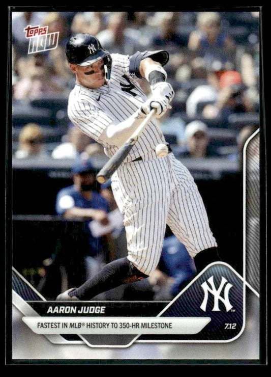 2025 Topps Now #416 Aaron Judge Fastest to 350-HR Milestone