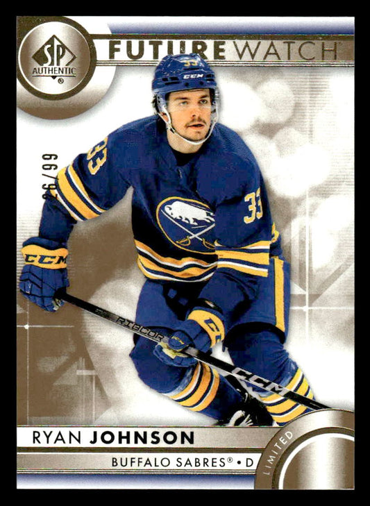 2023-24 SP Authentic #178 Ryan Johnson Limited Gold #/99