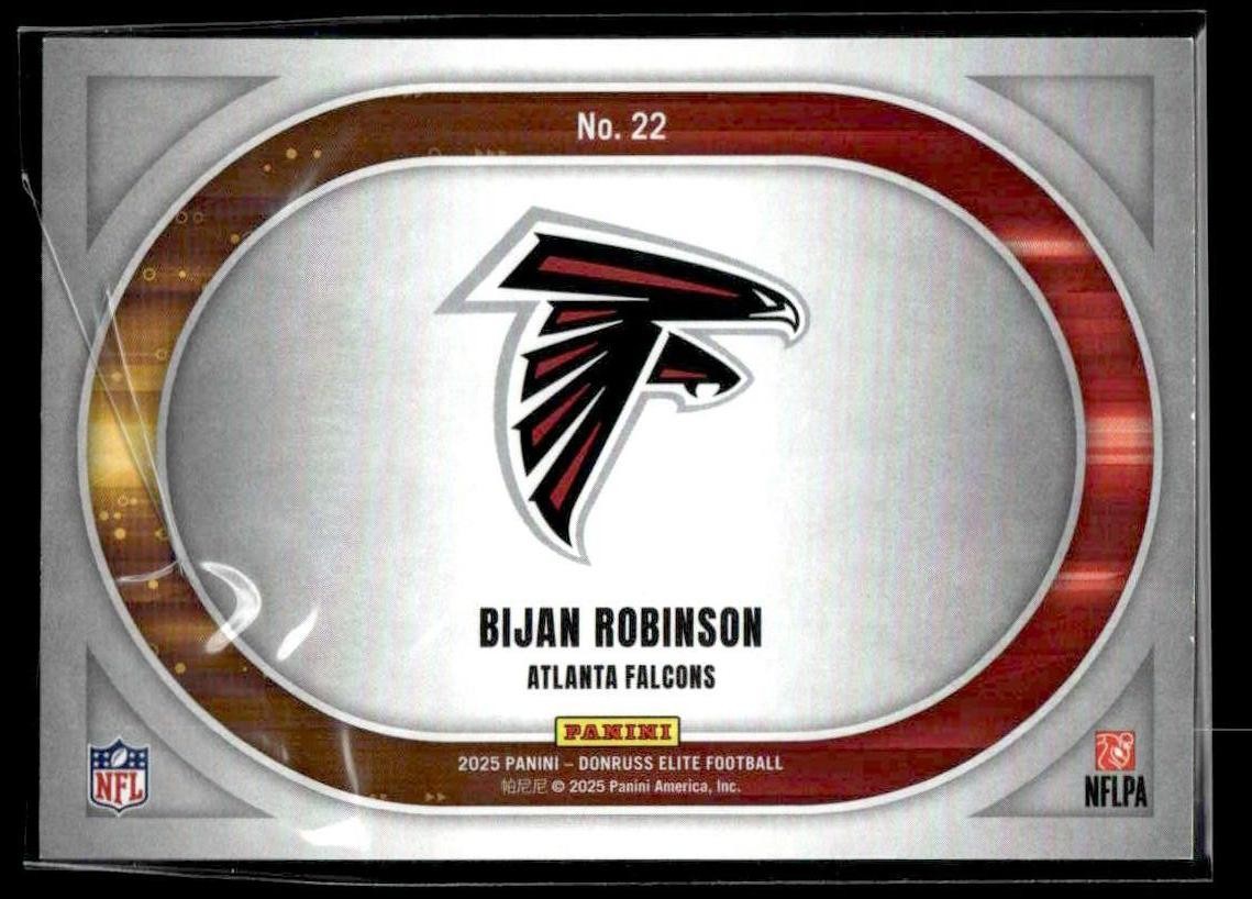 2025 Donruss Elite #22 Bijan Robinson Full Throttle #/799