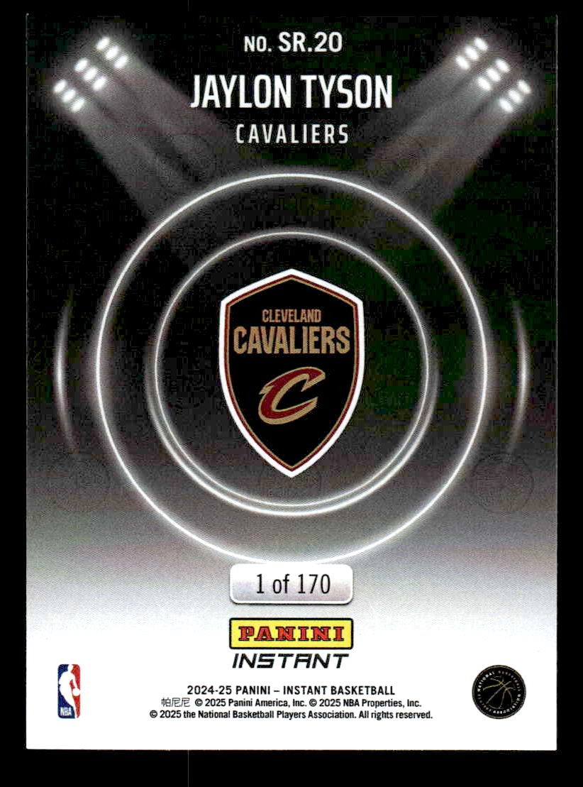 2024-25 Panini Instant NBA Spotlight Rookies #SR.20 Jaylon Tyson