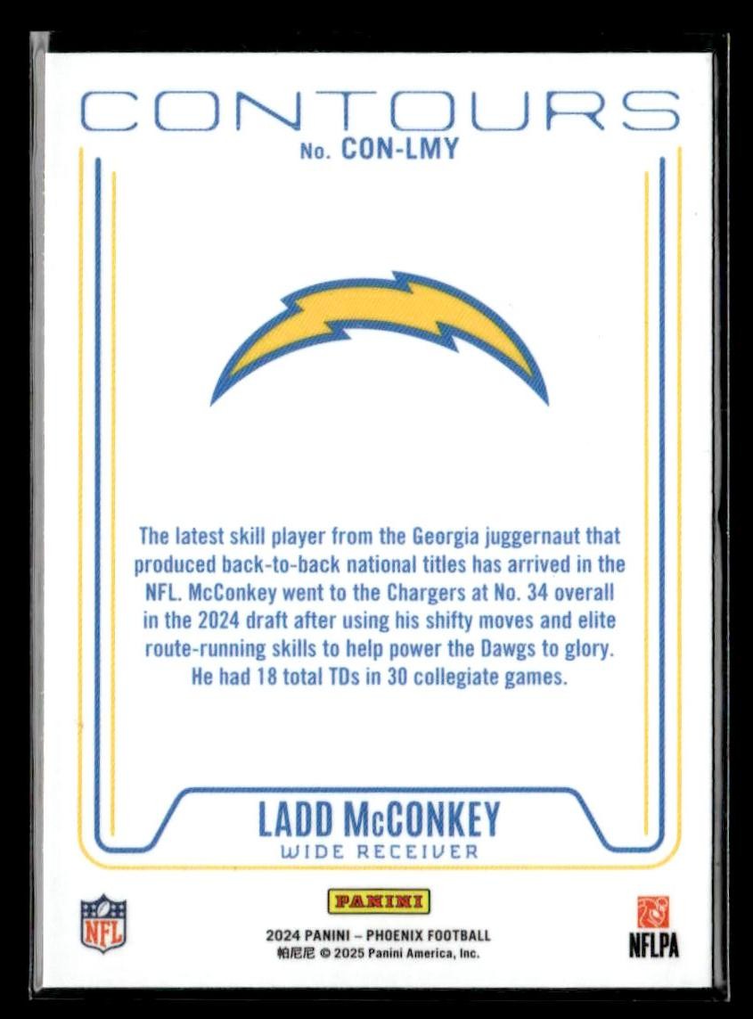 2024 Panini Phoenix #CON-LMY Ladd McConkey Contours