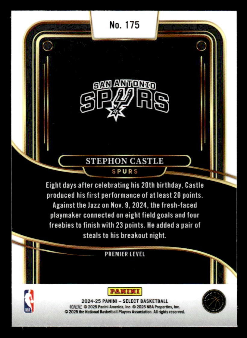 2024-25 Panini Select #175 Stephon Castle
