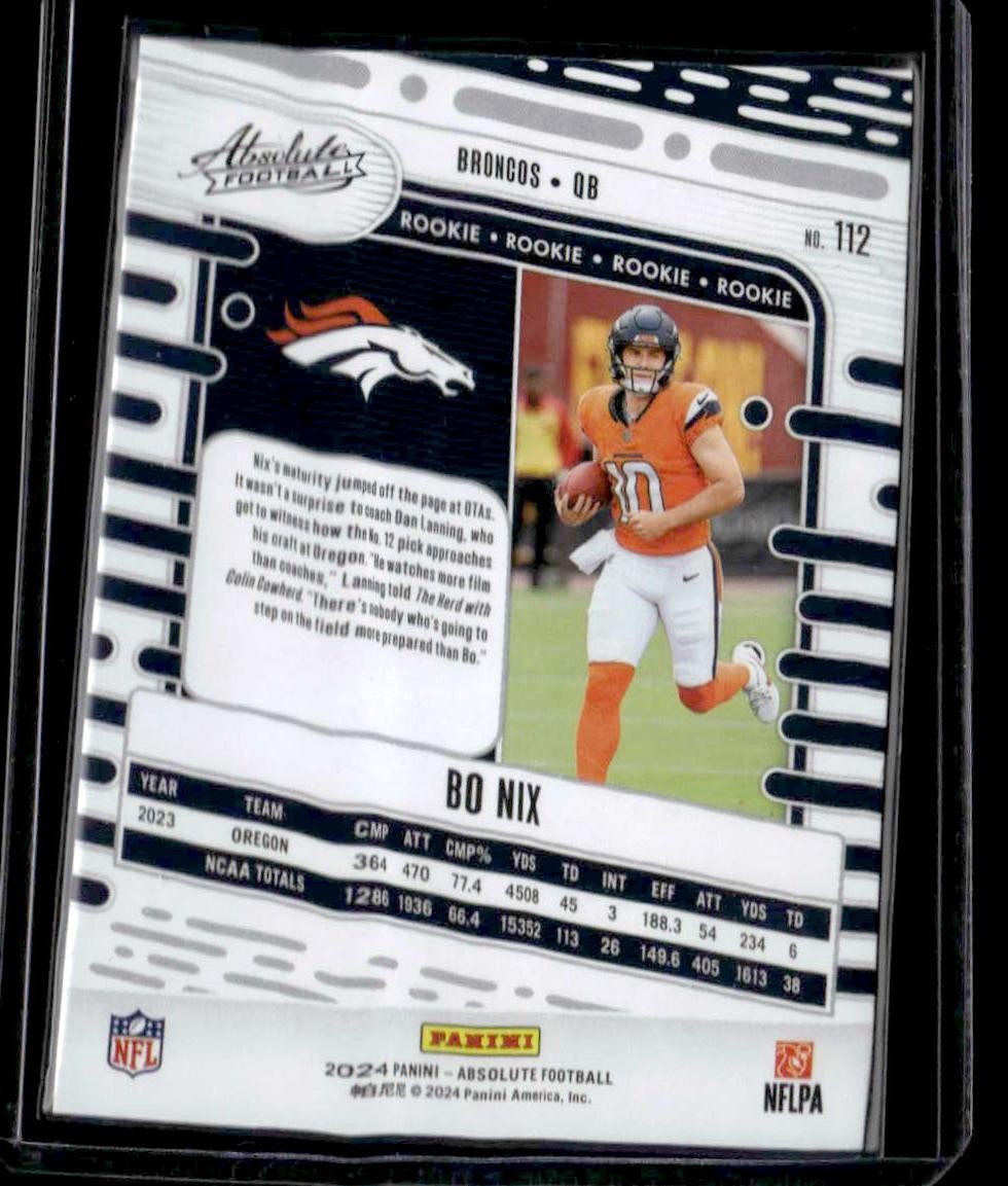 2024 Panini Absolute #112 Bo Nix Retail