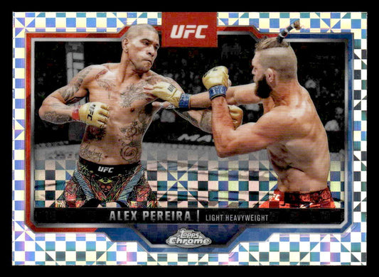 2025 Topps Chrome UFC #2 Alex Pereira X-Fractor