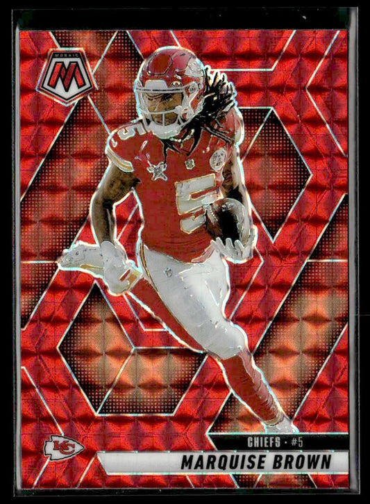 2025 Panini Mosaic #73 Marquise Brown Mosaic Red
