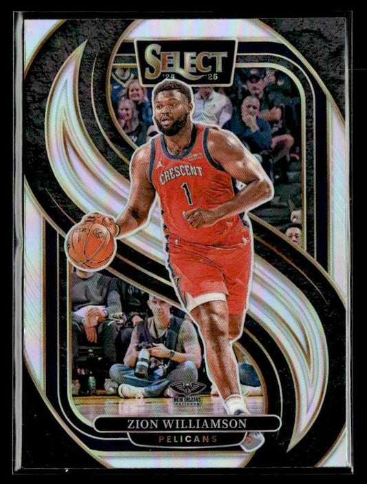 2024-25 Panini Select #138 Zion Williamson Silver Prizm