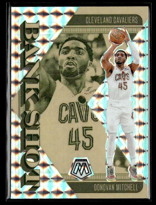 2024-25 Panini Mosaic #2 Donovan Mitchell Bank Shot Silver Mosaic