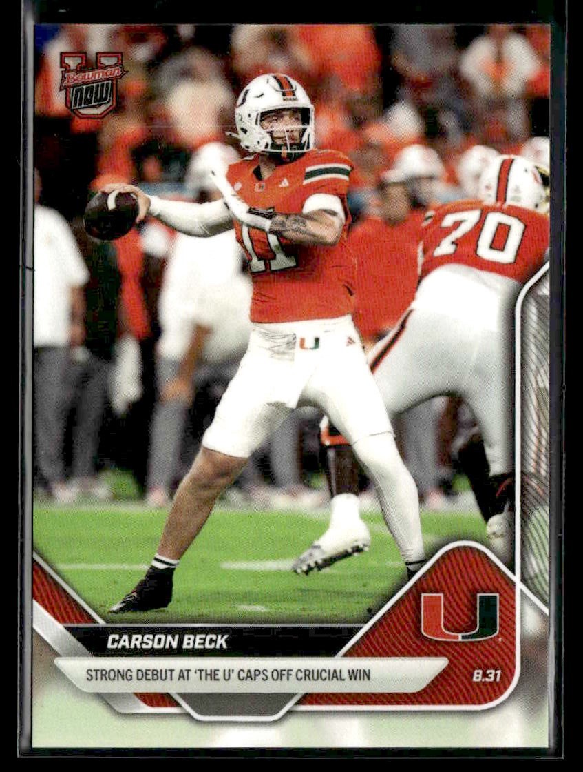 2025-26 Bowman U Now #5 Carson Beck