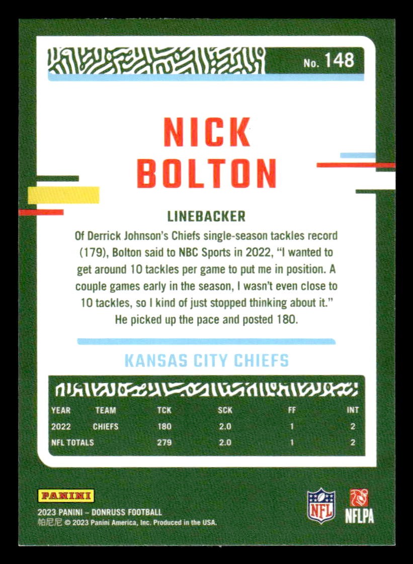 2023 Donruss #148 Nick Bolton