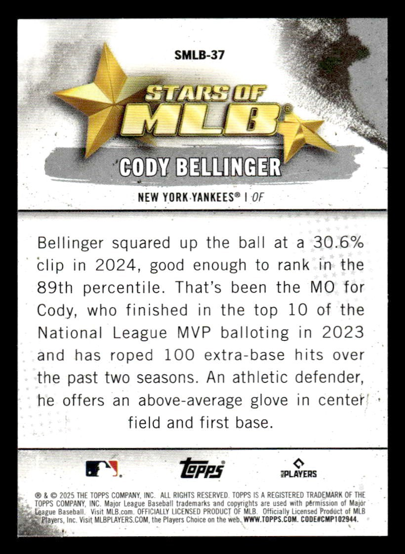 2025 Topps #SMLB-37 Cody Bellinger Stars of MLB